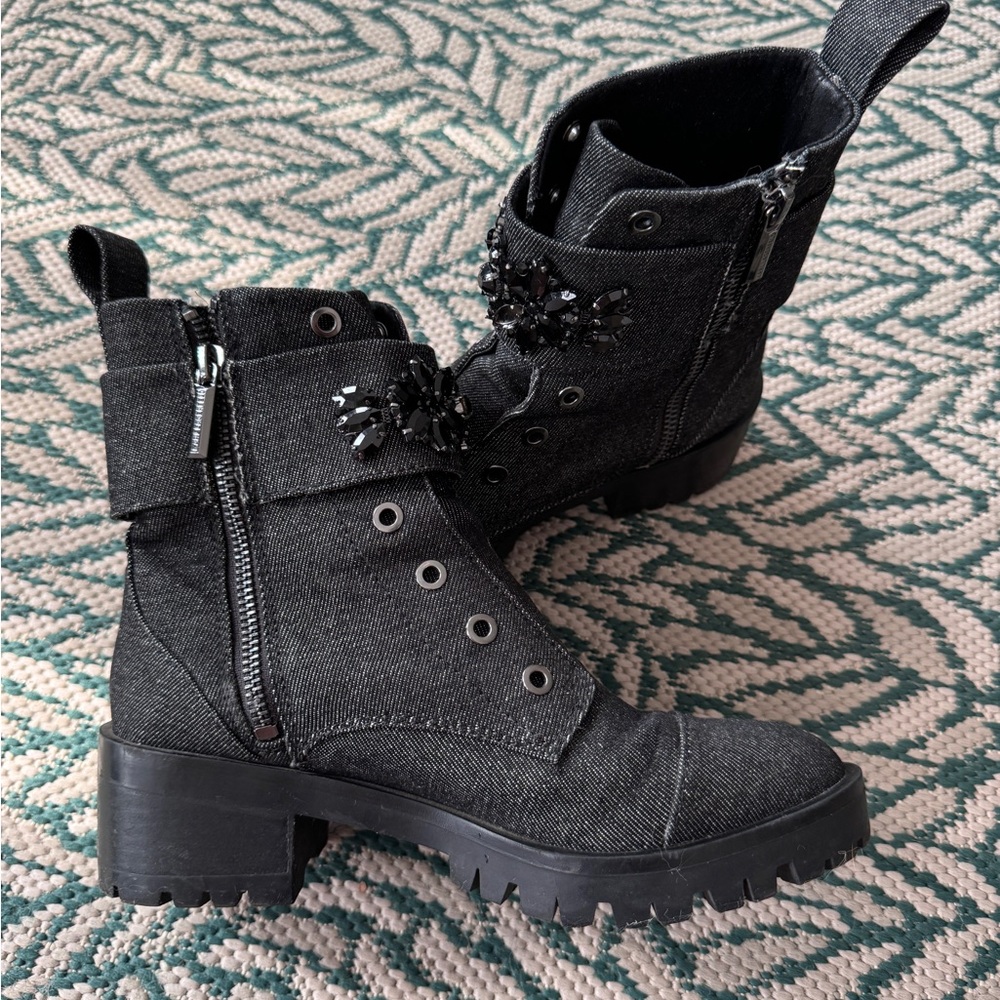KARL LAGERFELD womens combat boots